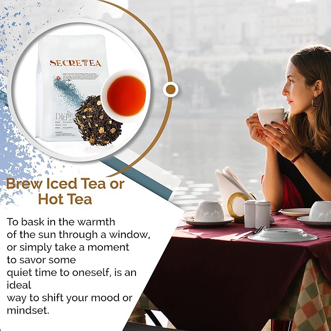 Orangic Eary Grey Loose Tea | BREAKFAST TEA | NATURAL ANTIOXIDANTS| 100% Real ingredients, 12 Oz Pure Loose-Leaf (150+ Cups) I By T SECRETEA, Daydream