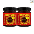 FLYBYJING Original Sichuan Chili Crisp: Premium Chili Oil w/Crunchy Garlic and Shallots - Spicy, Savory, Vegan, Sugar Free Hot Sauce - Good on Noodles, Proteins, Veggies & Everything, 6oz (Pack of 2)