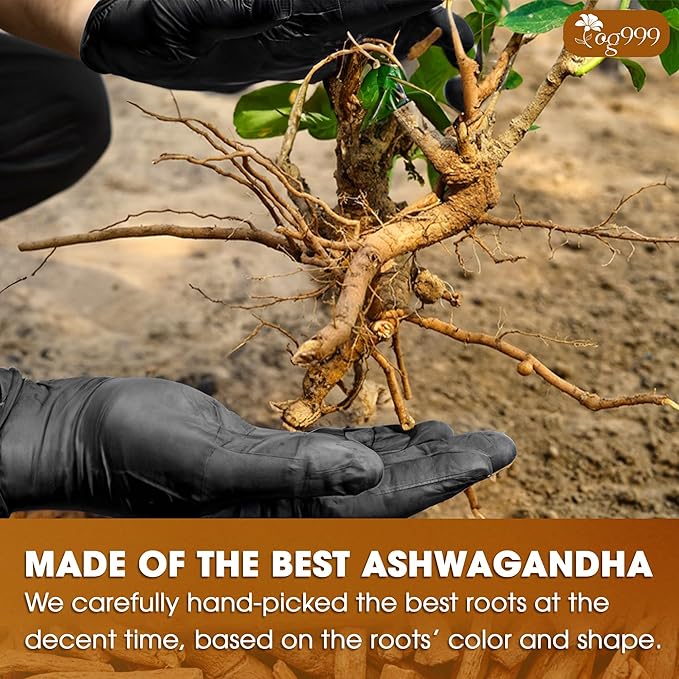TOG999, Premium 120 Ashwagandha Root Tea Bags, 100% Natural & Pure, Ashwagandha Root Herbal Tea. No Sugar, No Caffeine, No Gluten, Vegan.