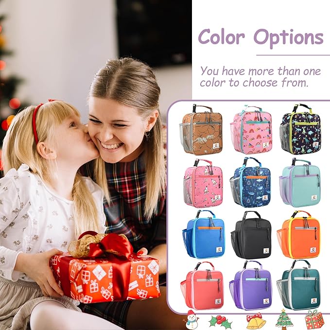 CaCTOUR Lunch Box Kids,Premium Insulated Lunch Bag for Girls Boys,Soft Bag Mini Cooler Back to School Thermal Reusable Lunch Bag for Work School Picnic (Mermaid)