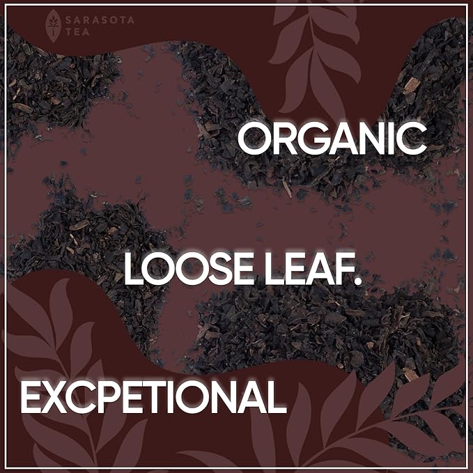 Pu-erh Tea Loose Leaf 4.4 oz | Aged Fermented Dark Tea | Smooth Earthy Flavor | Bulk Loose Leaf