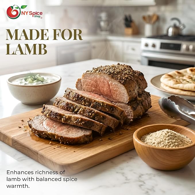 NY Spice Shop Lamb Gyro Greek Seasoning Blend - 6 Ounce Greek Seasonings Spices for Cooking & Culinary - Savory Herb Mix With Fine Texture for Gyros Marinades Roasted Meats & Mediterranean Dishes