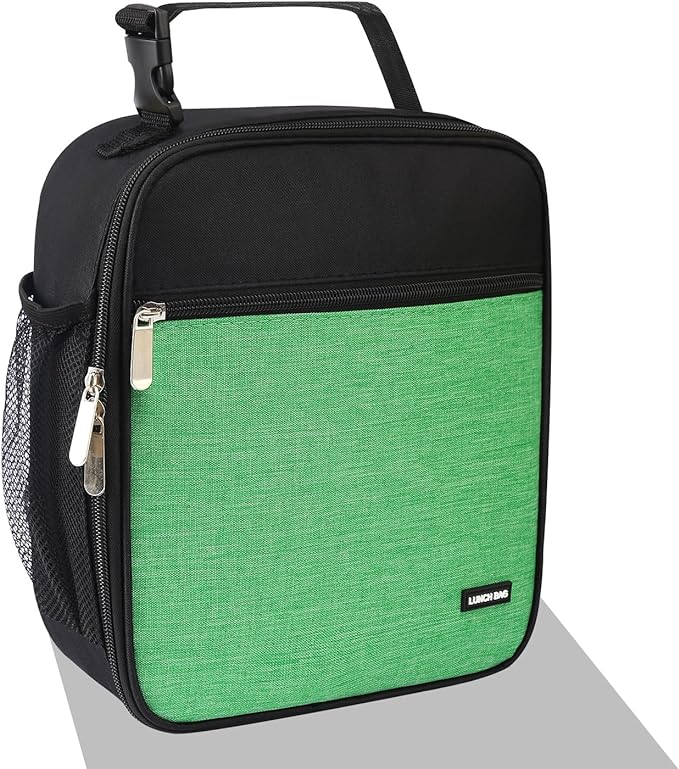Lovoeo Lunch box Lunch bag for men women Insulated Lunchbox Lunch bags for Work Picnic Travel (Thicken green)