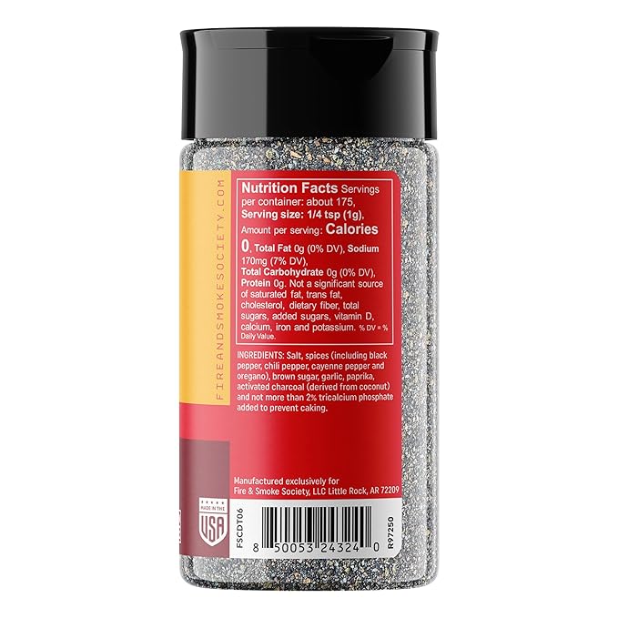 Fire & Smoke Society Coop de Thrill BBQ Seasoning | Chicken Seasonings and Pork Rubs for Smoking and Grilling | Chicken Wings, Pork Seasoning, Poultry | Black Pepper, Chili Pepper, Brown Sugar | M 6.2 oz