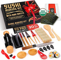 30 Pcs Sushi Making Kit – Sushi Bazooka Maker Kit with Nori Sheets for Sushi, Bamboo Rolling Mat, Easy DIY Roller Set for Beginners at Home, USDA Organic