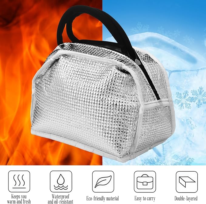 Teacher Appreciation Gifts Bulk Back to School Thank You Insulated Lunch Bags Teacher Reusable Lunch Bags Leakproof Totes End of Year Appreciation Gift for Men Women(12 Pcs,Classic)