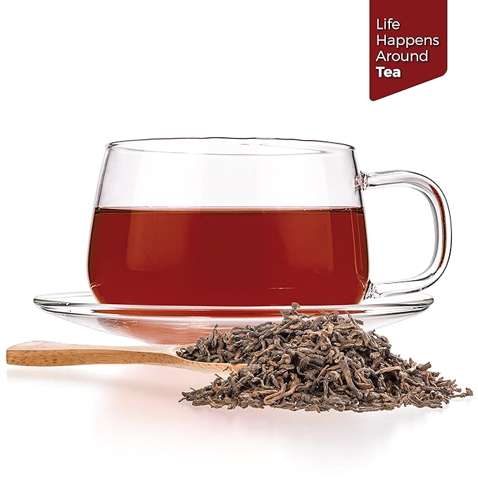 Tealyra - 35 Years Golden Royal Pu-erh Ripe - Rare Guangxi Aged Pu Erh - Loose Leaf Tea - Healthy Tea - Bold Caffeine - 100g (3.5-ounce)