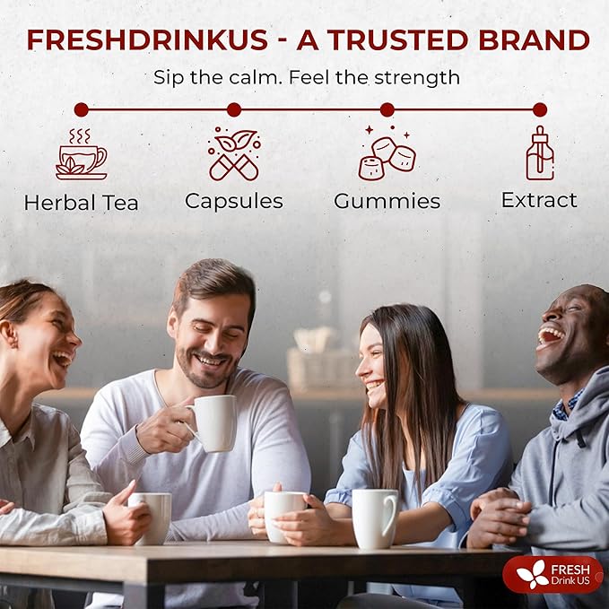 FreshDrinkUS, Premium Colon Cleanse Tea – 135 Tea Bags – Rhubarb Root & Hawthorn Berry with Senna, Lotus Leaf, Valerian Root & Psyllium Husk – Herbal Blend, Caffeine-Free. Vegan