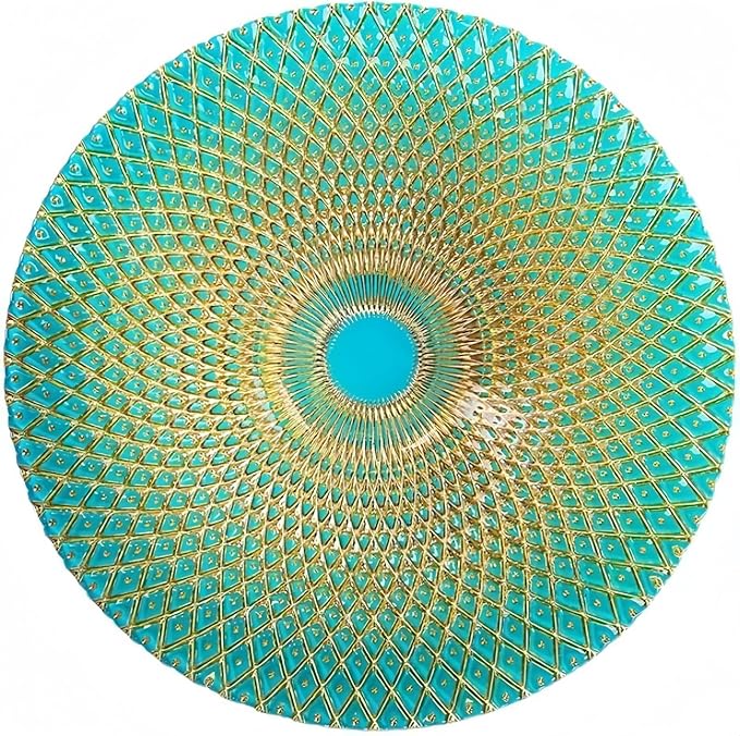 Lead-Free Glass Dinner Plates And Fruit Plates: Stylish, Practical And Perfect For Every Meal (Green)