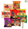 Pinstar Premium Gourmet Spicy Shin Instant Ramen Noodle 8 Flavor Combo - Korean Ramen Set (8 Pack)