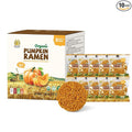 SUNGIVEN Organic Ramen Noodles Pumpkin Healthy Low Sodium Ready in 3 Minutes Non-Fried Instant No Additives or Preservatives 2.47 OZ (Pack of 10)