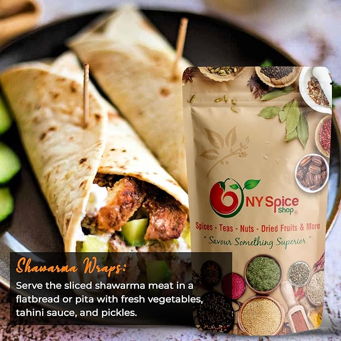NY Spice Shop Meat Shawarma Seasoning - 6 Ounce Mediterranean Blend for Cooking and Culinary Use - Fine Spiced Blend for Grilled Meat Rice Dishes, Roasted Vegetables, Spice Mix & Shawarma