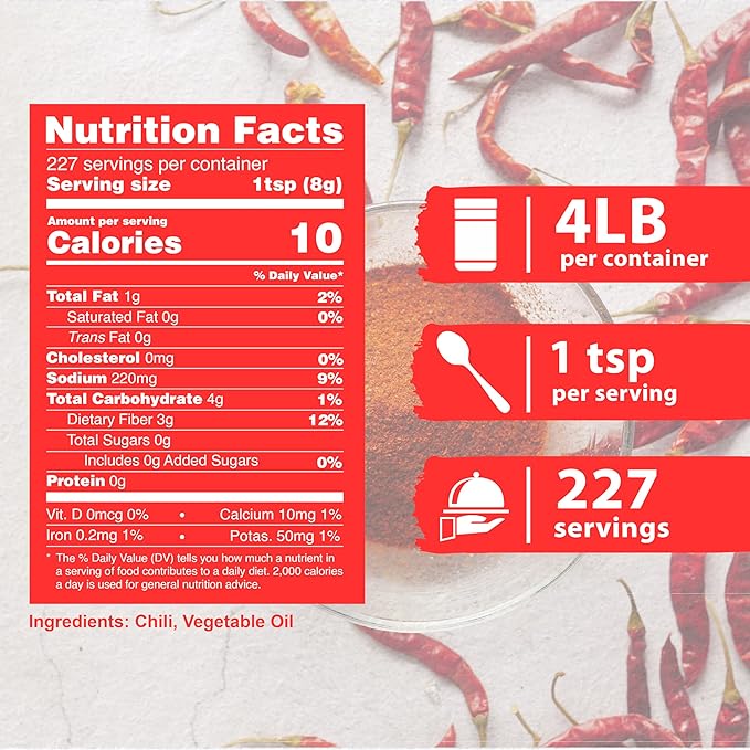 Byait Gochugaru Korean Chili Flakes 64 Oz (4 LB), Medium Hot, 100% Pure Red Chili Pepper Flakes for Authentic Korean Cooking, Kimchi, Chili Oil, and Seasoning