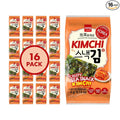 Wang Korean Seaweed Snacks Kimchi Flavor - Crispy Roasted Seaweed Sheets, Healthy Sea Weed Snack, Keto, Vegan, Gluten-Free - Pack of 16