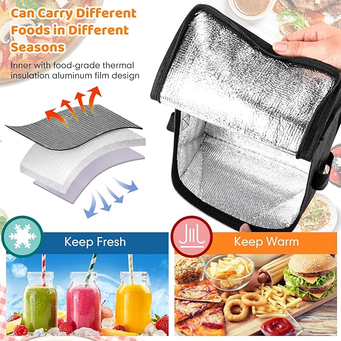 Nuogo 15 Pack Employee Appreciation Gift Bulk, Thank You Insulated Lunch Bags, Reusable Leakproof Cooler Boxes, Waterproof Thermal Beverage Bag for Team Employee Coworkers Social Work Gift