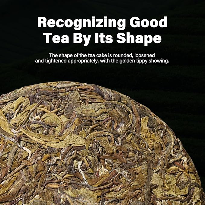 YUANSHENG Organic Raw Puerh Tea, Aged Fermented Organic Pu-erh tea, Natural Yunnan Ancient Tree Pu erh Tea whit Sweet and Smooth Flavor, No Fishy, 5.29 Oz