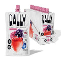 Dally Mixed Berry Drinkable Konjac Jelly 10 Pouches | Healthy 10-Calorie, Keto, Gluten Free, Sugar Free Korean Fruit Snack | Prebiotics & Postbiotics for Skin, Immune & Weight Management