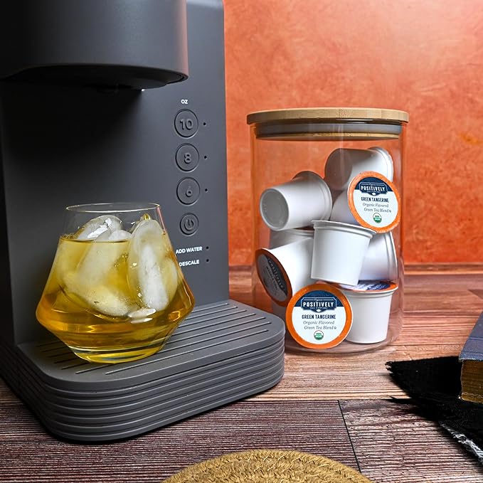 Organic Positively Tea Company, Green Tangerine Green Tea, K-Cup Compatible, 24 Pods