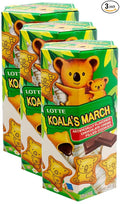 Lotte Koala's March Cookie with Chocolate Cream, 1.45 oz (Pack of 3)