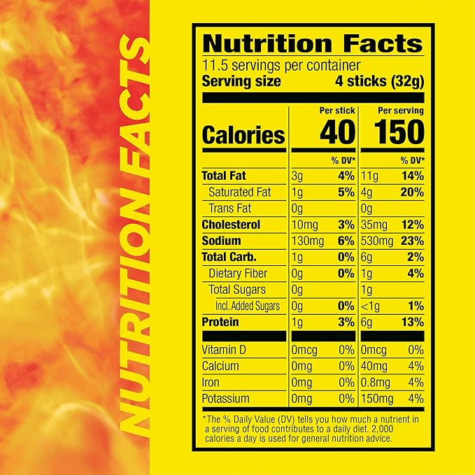 Slim Jim Smoked Meat Sticks,Original Flavor,6g Protein Per Serving,Snack Size,0.28 oz.,46 Count (Pack of 4)