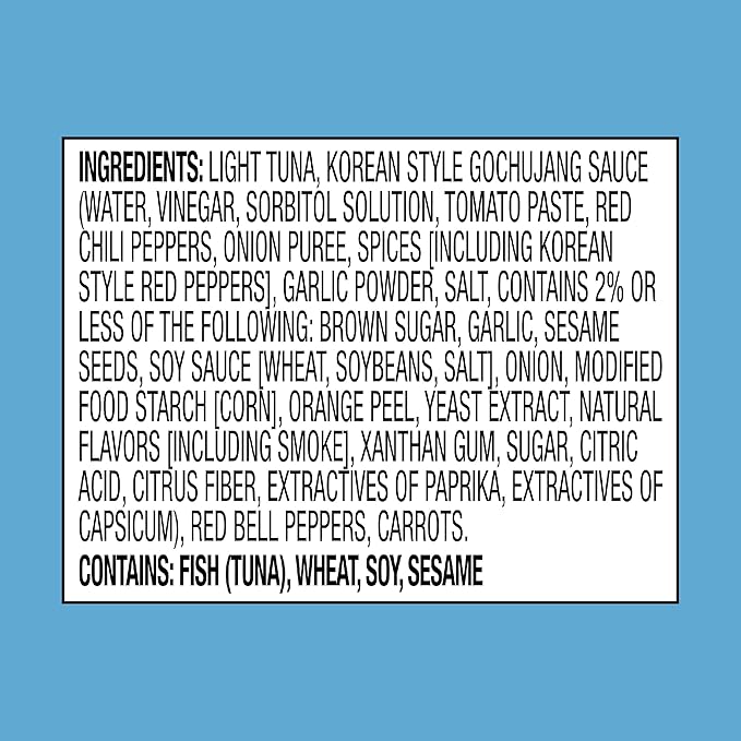 StarKist Tuna Creations BOLD Spicy Korean Style with Gochujang - 2.6 oz Pouch (Pack of 5)