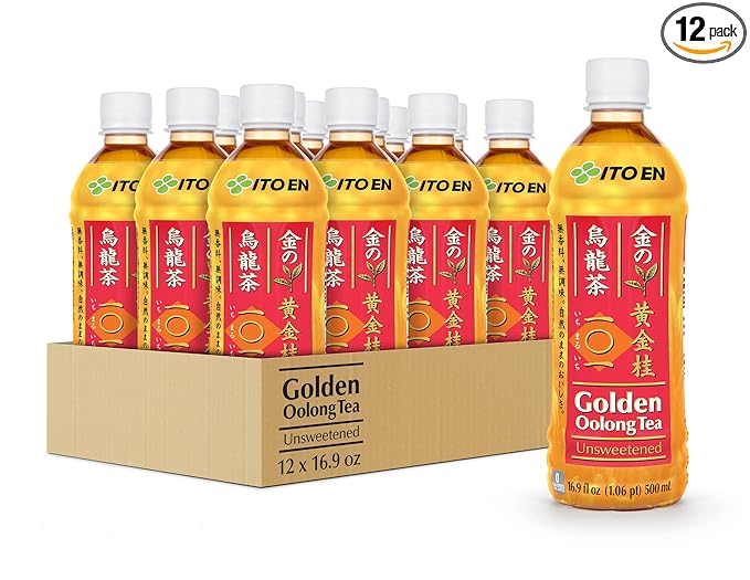 Ito En Tea Golden Oolong Tea, Unsweetened, 16.9 Ounce (Pack of 12)