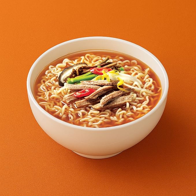 Paldo Fun & Yum Hot & Spicy Instant Cup Noodle Soup Bowl, Pack of 12, Best Oriental Style Korean Ramyun, Most Loved Korean Noodles, 팔도 육개장 사발면 86g (3.04 oz) x 12