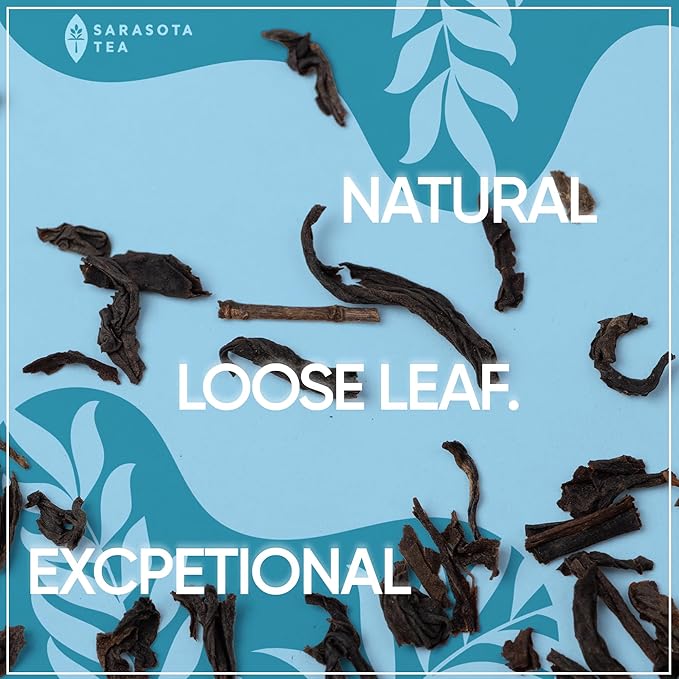 USDA Organic English Breakfast Loose Leaf Tea 1 lb – Strong Black Tea Blend, Full-Bodied High Caffeine – Bulk Gourmet Whole Leaf Tea – Non-GMO Fresh Leaves for Hot Tea or Iced Tea