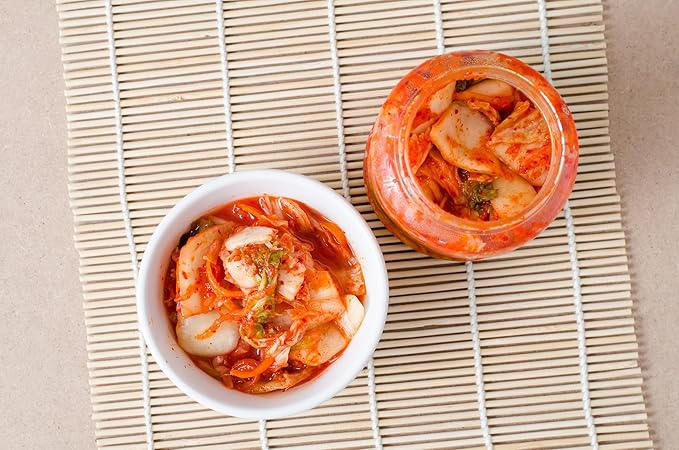 BINGGRE KIMCHI TRIO SAMPLER NAPA CABBAGE FRESH KOREAN KIMCHEE IN KIM CHI kimichi 김치 MOTHER MILD CHEE TEMPEH DAIKON PICKLES WHITE RADISH TWINS JONGGA RAMEN ORGANIC VEGAN NAPPA LAWS MAMA 신라면