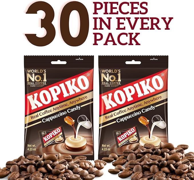 2 Packs Kopiko Cappuccino Candy 4.23 Oz