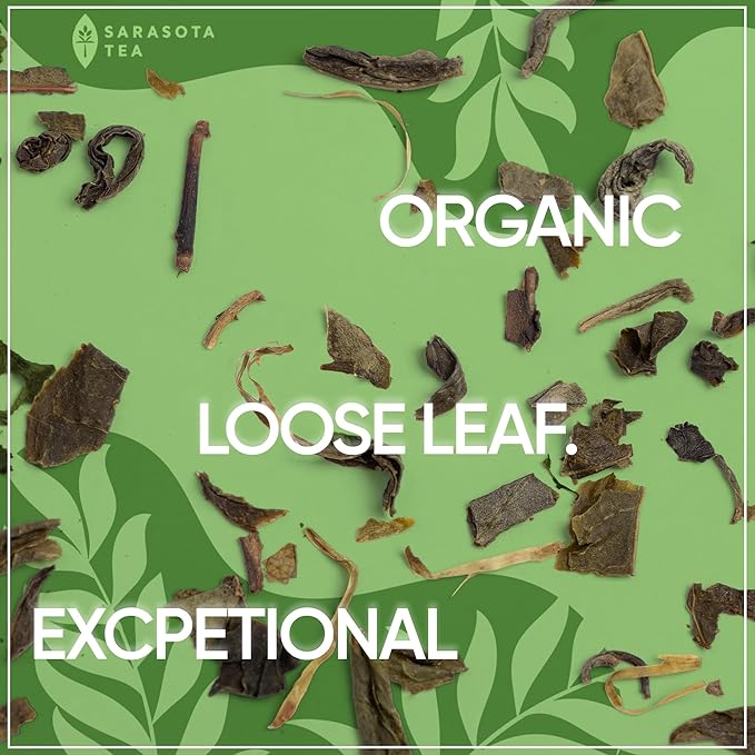 Organic Jasmine Green Loose Leaf Tea | Fragrant Chinese Green Tea Scented with Jasmine Blossoms | USDA Organic | 1lb Bulk Bag | Floral & Smooth | Hot or Iced | Non-GMO