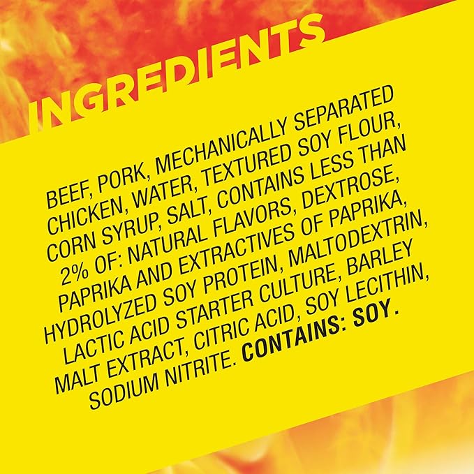 Slim Jim Smoked Meat Sticks, Original Flavor, 6g Protein Per Serving, Snack Size, 0.28 oz. (46 Count)