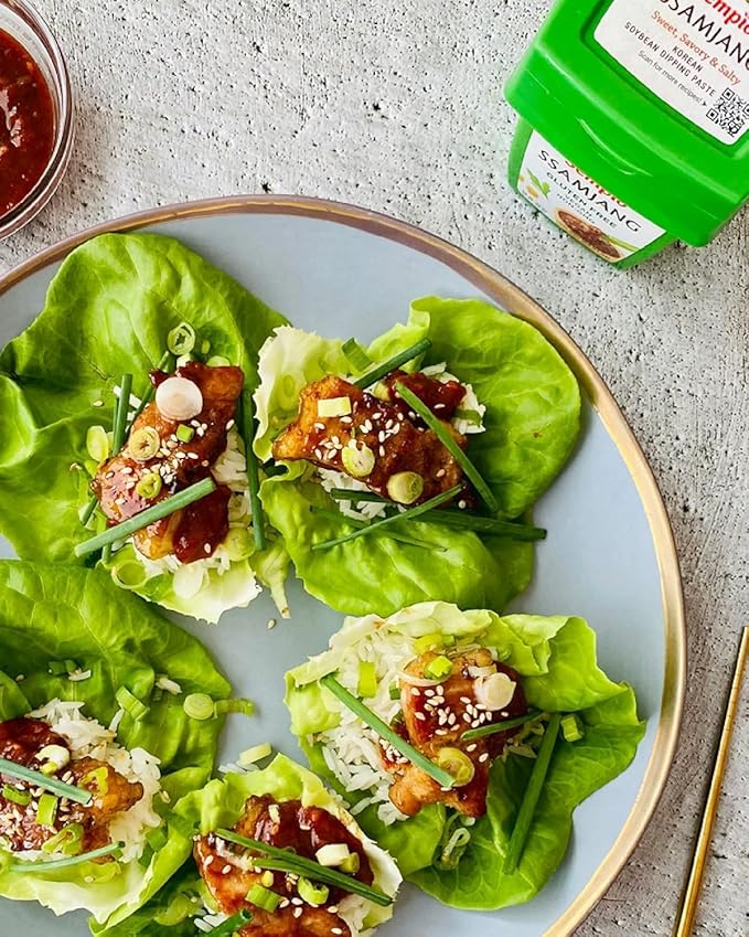 SEMPIO Gluten-Free Ssamjang: Mild Seasoned Soybean Paste, Savory Dipping Sauce for Meat & Vegetables, Korean BBQ, Vegan Non-GMO (8.8oz/250g)