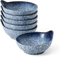 YJR Ceramic Side Dishes, Seasoning Dishes, Dipping Bowls - 4 Inch, for Ketchup Soy Sauce BBQ Party, Set of 6, Blue