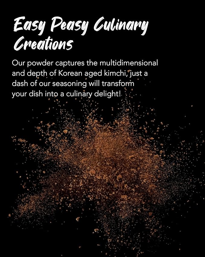 Funtable Kimchi Seasoning (4.23oz, 120g) - Authentic Korean Flavor Powder, Easy-to-Use. Perfect Seasoning for Chicken, Nuggets, Fries, Popcorn, Nachos & More.