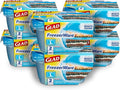 Glad GladWare FreezerWare Food Storage Containers with Lids, Large Rectangle No BPA Plastic for Freezing Soups Meals and Batch Cooking, Crack Resistant, Microwave Dishwasher Safe, 64 Oz, 2 Ct - 6 Pk