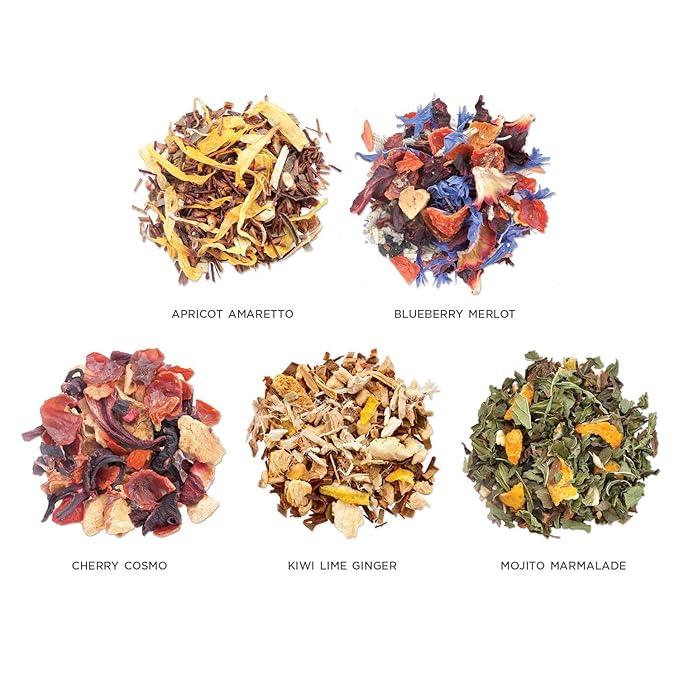 Tea Forte Single Steeps Loose Leaf Tea Sampler, Assorted Variety Tea Box, 15 Single Serve Pouches, Gifts for Mom, Herbal Retreat Tea