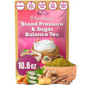 TOG999, Premium Blood and Sugar Balance Tea | 300gr - 10.5oz | 100% Natural Turmeric, Ginger, Cactus Nopal, Aloe Vera, Bay Leaf, Cinnamon & Hibiscus - Loose Powder Herbal Blend – Caffeine-Free Tea