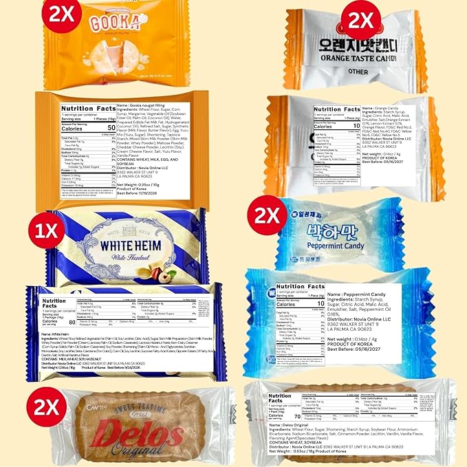 Korean Snack Box Variety Pack 24 Count – Assorted Korean Cracker, Chocolate Corn Puff, Pies, Rice Crackers, Mocha Coffee, Fruit Candy Mix, Sweet & Savory Snacks Gift Box