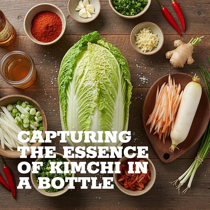 HOXY Journey of Korea Kimchi Seasoning Mix 3.5 oz - ORIGINAL Spicy Seasoning Mix, Rich in Probiotics, Vegan, Gluten Free, NON- GMO, BBQ Dry Rub for Any Meat, Seafood & Vegetables (3.5Oz (Pack of 1))