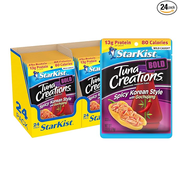 StarKist Tuna Creations Bold Spicy Korean Style with Gochujang, 2.6 Oz, Pack of 24