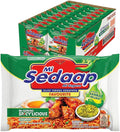 Mi Sedaap Instant Noodle Spicylicious Flavor, Fried Noodles with Green Chili Sambal, 3.03 oz (Pack of 40), Halal, Spicy Beef Ramen Noodles Bulk