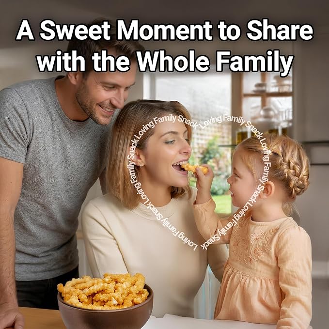 Nongshim Honey Twist Snack, Sweet Crispy Korean Snack, Acacia Honey, Twisted Crinkle Shape, Crunchy Kids Snacks, Big Size Resealable Bag, 10.05 oz (1 Pack)