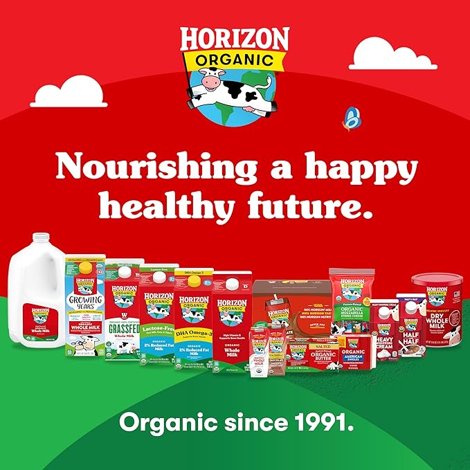 Horizon Organic Neapolitan Variety Bundle, Shelf Stable 1% Lowfat Vanilla, Chocolate, & Strawberry Milk Boxes, USDA Certified Organic UHT Milk from Pasture-Raised Cows, No Refrigeration Required, 8 fl oz, 6 Count
