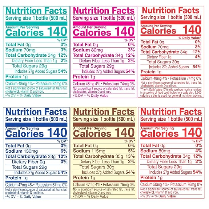 CALPICO 6 Flavor Variety Pack – Smooth, Creamy & Refreshing Non-Carbonated Beverage, Sweet and Tangy, Japanese Lactic Acid Drink, 16.9 Fl oz (Pack of 6)