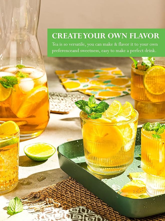 TeeLux Jasmine Green Tea Bags, Natural Caffeinated Jasmine Scented Green Tea with Pleasant Aroma, Smooth Taste, 200 Count