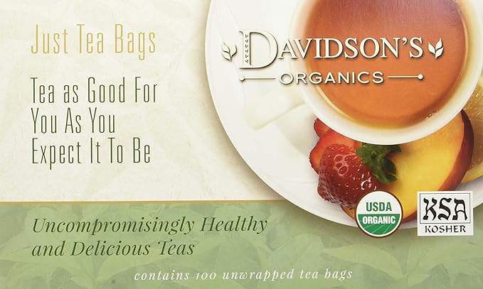 Davidson's Organics, Irish Breakfast, 100-count Unwrapped Tea Bags