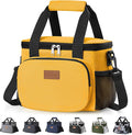 Lifewit Medium Lunch Bag, Insulated Lunch Box, Soft Cooler Cooling Tote for Adult Men Women, Orange 12-Can (9L)