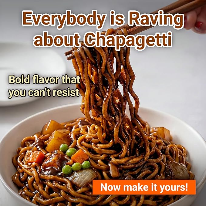 Nongshim Chapagetti Jjajang Noodles, Square Bowl Ramyun Instant Noodles with Sauce, Microwavable, 3.88 oz (Pack of 6)