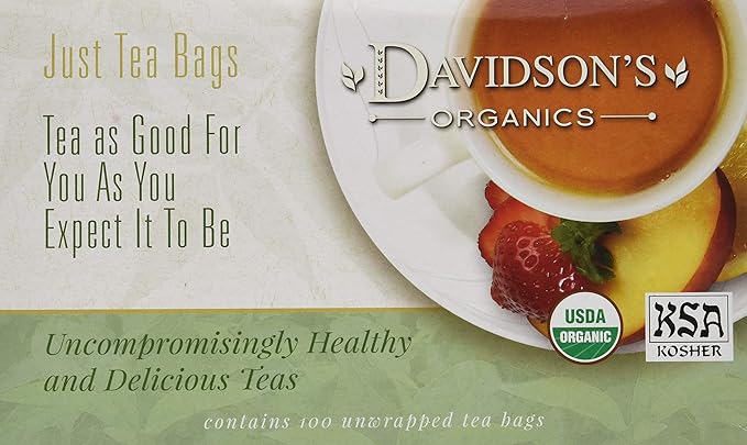 Davidson's Organics, Earl Grey with Lavender, 100-count Unwrapped Tea Bags